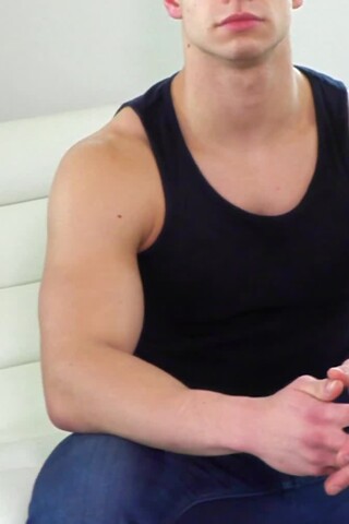 Young Muscle Stud Jerks Off