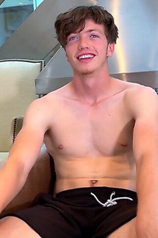 Straight Young Basketball Player Shows off his Ripped Body & Wanks his Big hard Uncut Cock & Cums!