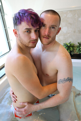 Hot tub sex with Dylan and Nate