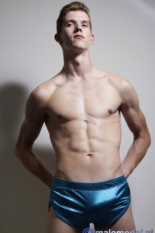 Muscular dutch blond twink