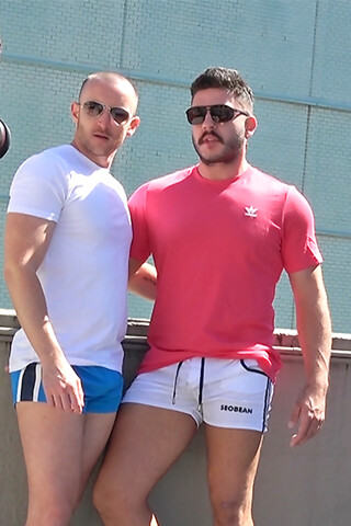 Our sexy mate Zak and Dylan getting naked on the roof