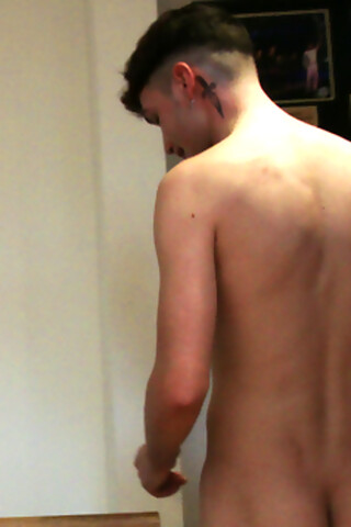 Young Straight Lad Charlie Wanks his Big Uncut Cock & Shoots Jizz Everywhere!