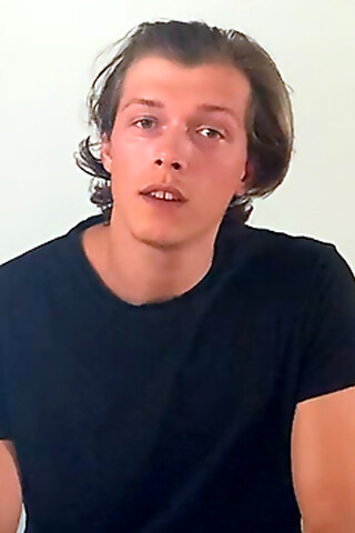 Young Stud Aiden Wanks his Huge Uncut Cock at Home & Fingers his Tight Hole & Shoots his Load!