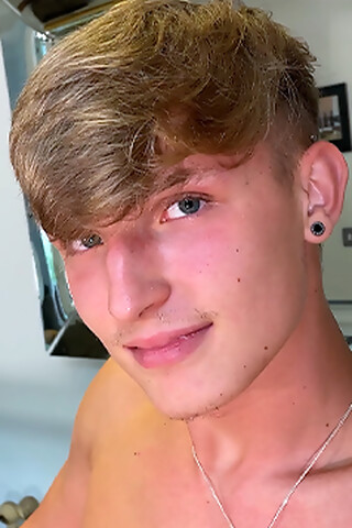 Young Handsome Hal Shows off his Tanned Lean Body & Wanks his Hard Uncut Cock & Cums!