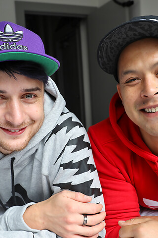 Hooking up our sexy mates Nate and Sam