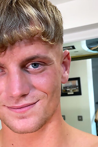 Straight Young Stud's Rock Hard Uncut Cock gets Wanked & Cums Everywhere!