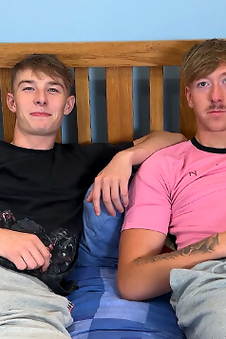 Straight Young Jay Fucks his Best Mate's Tight Hole & Both Lads Uncut Cocks Explode with Cum!